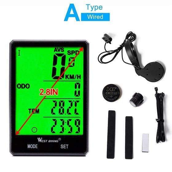 Bike Computer Wireless Speedometer Odometer