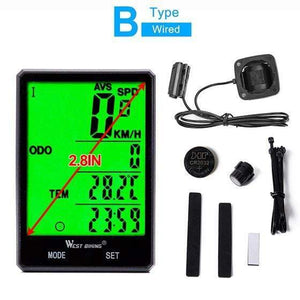 Bike Computer Wireless Speedometer Odometer