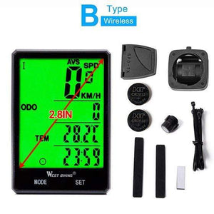 Bike Computer Wireless Speedometer Odometer