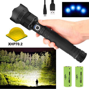 90000 Lumens XHP70.2 Most Powerful Flashlight