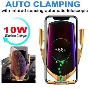 Wireless Charger Car Mount Automatic Clamping 10W 7.5W Fast Charging