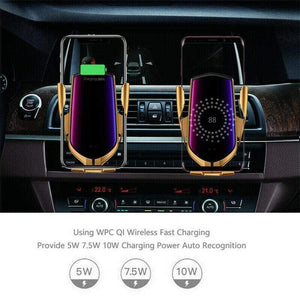 Wireless Charger Car Mount Automatic Clamping 10W 7.5W Fast Charging