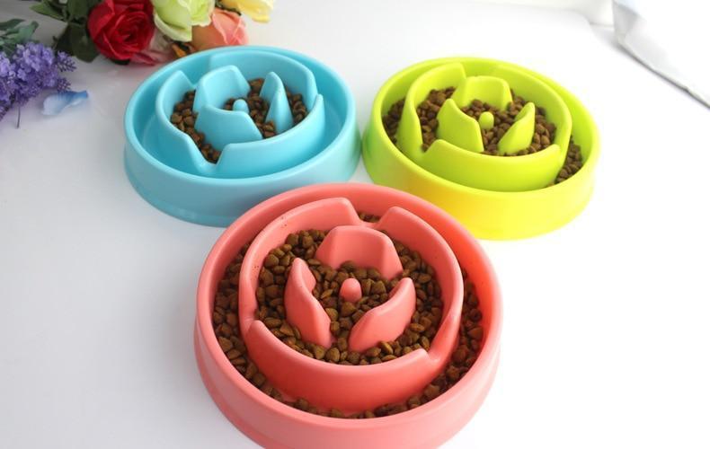 Slow Feeder Dog Bowl Eating Maze Puzzle