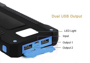 Solar Battery Charger Power Bank USB Powered