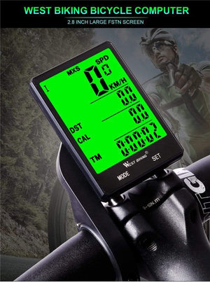 Bike Computer Wireless Speedometer Odometer