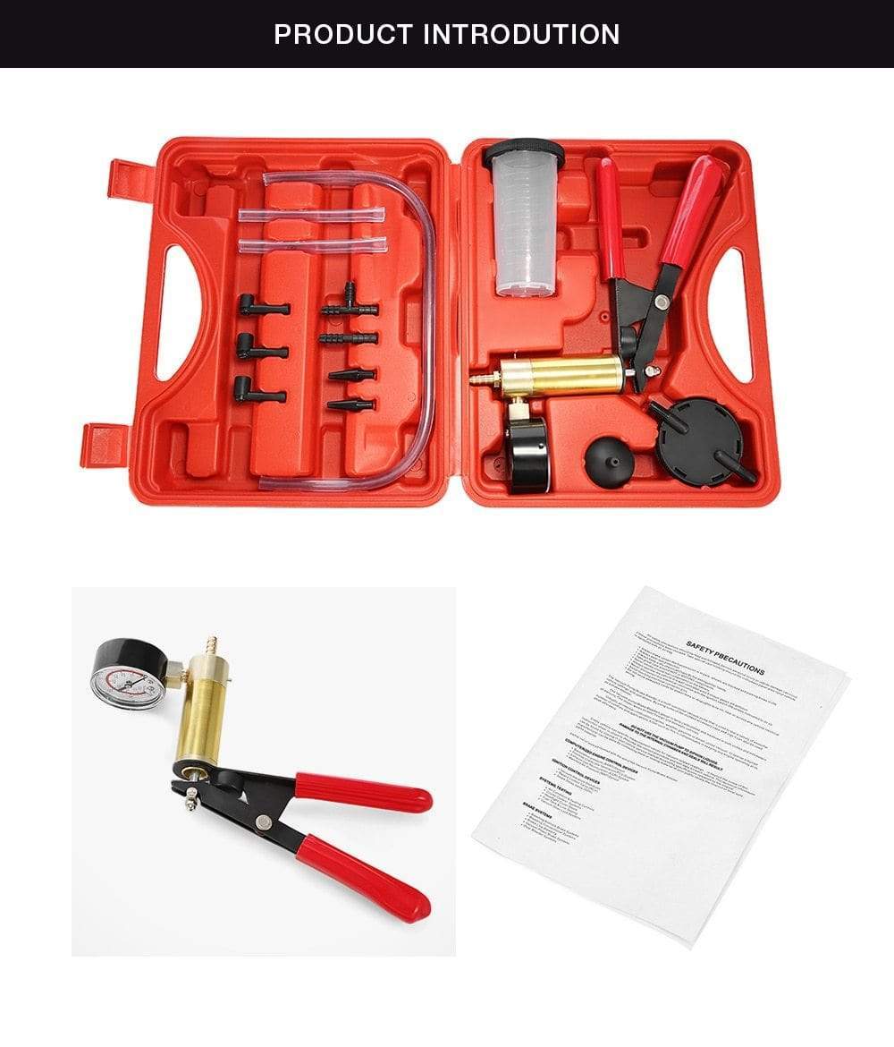 Brake Bleeder Kit Vacuum Power