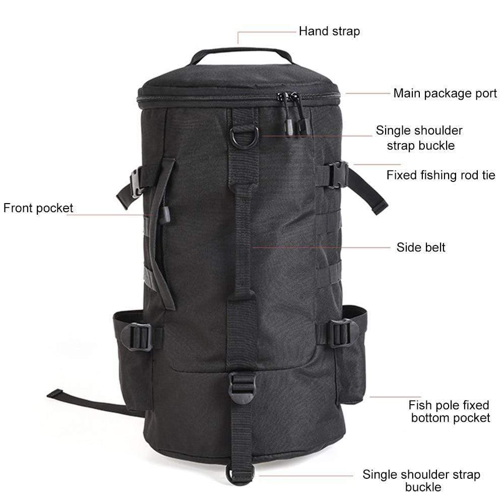 Fishing Backpack Tackle Box Rod Holder