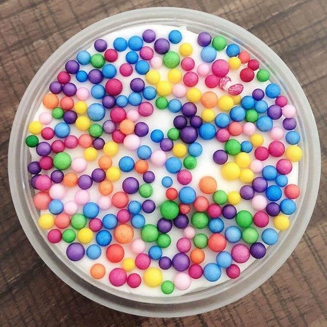 60ml Ball Slime Mud Addition Cotton Charms For Slime Cloud Mud Diy Plastic Faucet Fishballs Decoration Toy Squeeze Putty kit