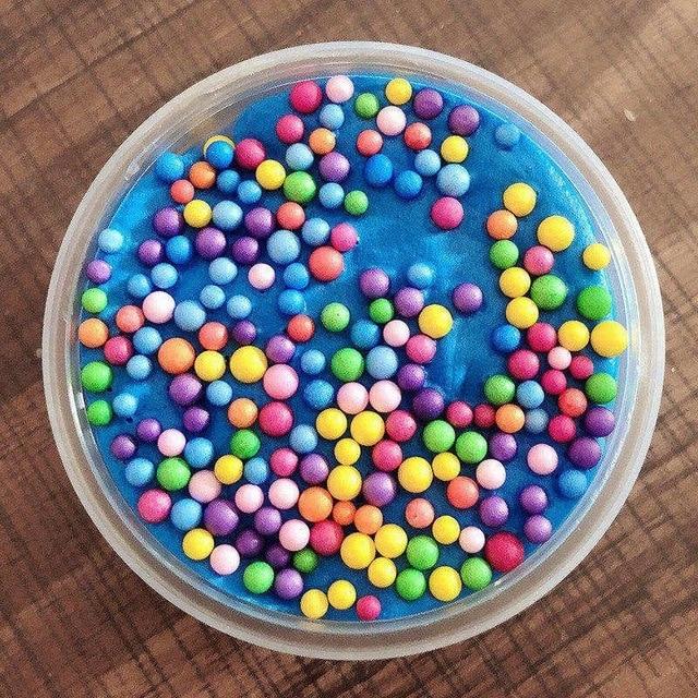 60ml Ball Slime Mud Addition Cotton Charms For Slime Cloud Mud Diy Plastic Faucet Fishballs Decoration Toy Squeeze Putty kit