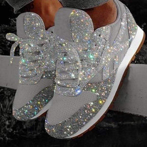 Sparkly Shoe Glitter Sneakers Womens