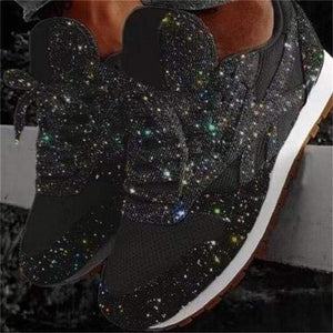 Sparkly Shoe Glitter Sneakers Womens