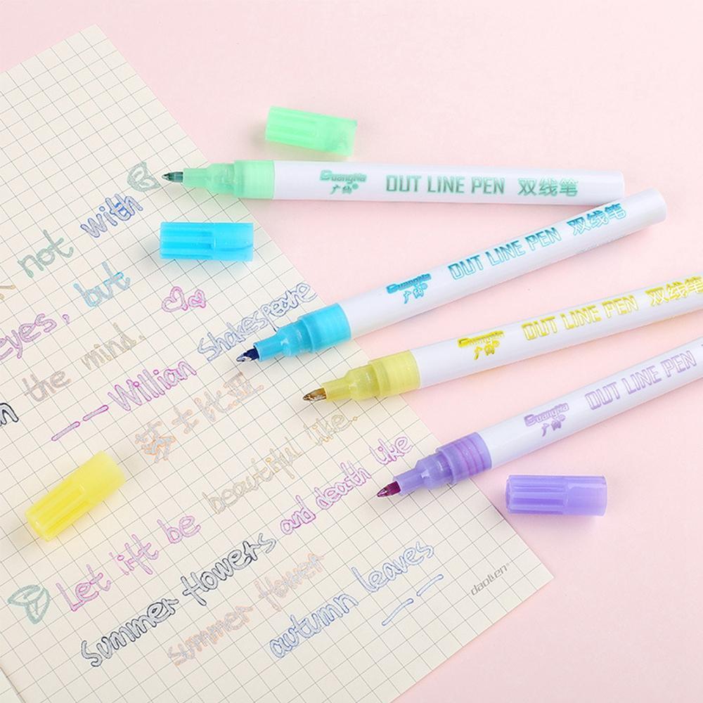 Double Line Fluorescent Pen