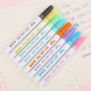 Double Line Fluorescent Pen