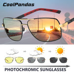 Brand Polarized Photochromic Sunglasses Men Day Night Vision Dual Eyes Protect Sun Glasses Unisex driving goggles oculos de sol