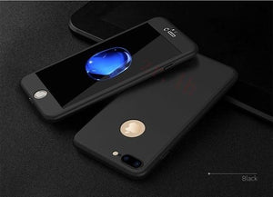 360° Protection Magnet IPhone Case With Glass