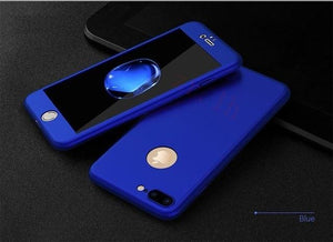 360° Protection Magnet IPhone Case With Glass