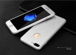 360° Protection Magnet IPhone Case With Glass