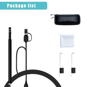 Ear Cleaning Endoscope 3 in1 USB HD Visual Ear Spoon 5.5mm Mini Camera Android PC Ear pick Otoscope Borescope Tool Health Care