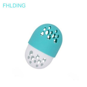 1pc Soft Silicone Powder Puff Drying Holder Beauty Sponge Travel Case Puff Blender Sponge Egg Capsule Display Rack Egg Stand