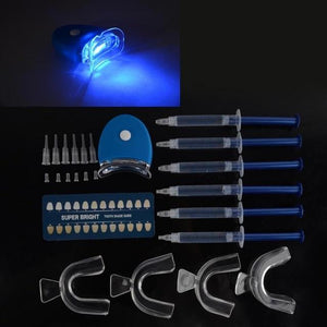 10PCS Top Quality 44%CP Teeth Whitening Kit Bleaching System Bright White Smiles Teeth Whitening Gel Kit With LED Light