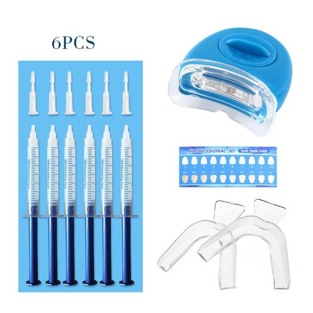 Teeth Whitening Peroxide Dental Bleaching System Oral Gel Kit With LED Tooth Whitener Dental Equipment Cold Light Tooth Beauty