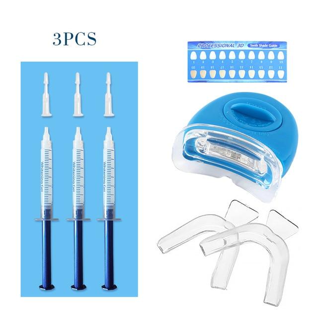 Teeth Whitening Peroxide Dental Bleaching System Oral Gel Kit With LED Tooth Whitener Dental Equipment Cold Light Tooth Beauty