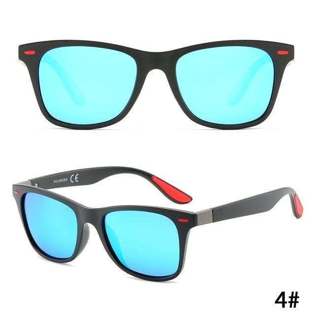 Brand Designer Men' Sunglasses Polarized Driving Eyeglasses Sun Glasses Mirror Women Rivet Mirror Glasses Square UV400