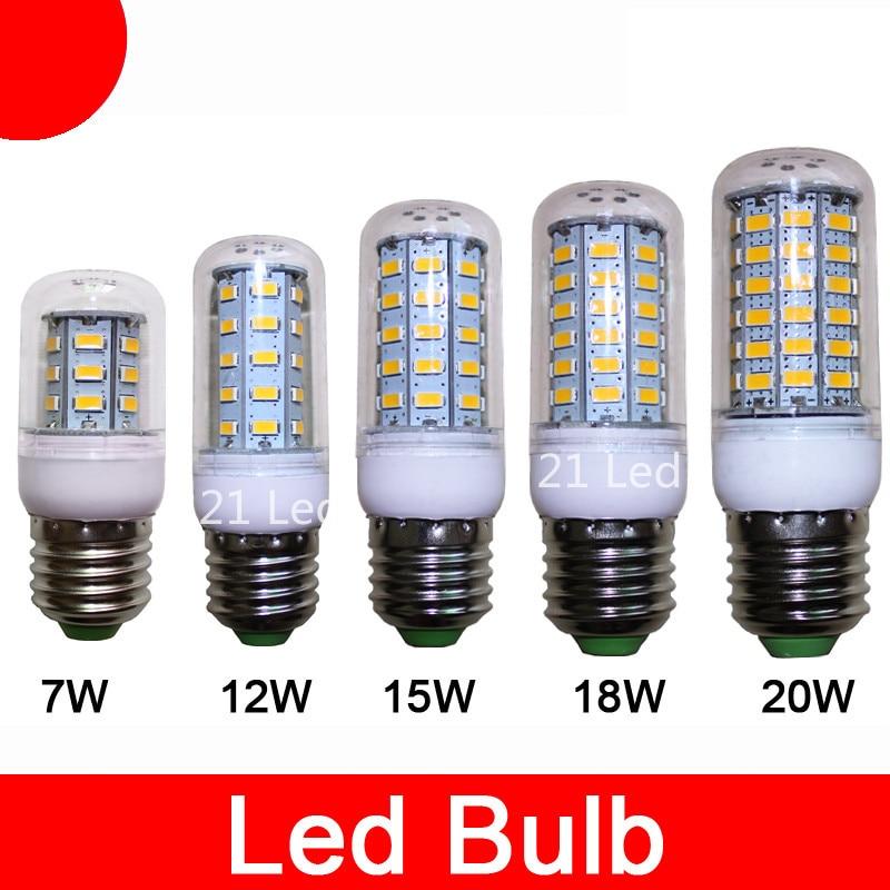 2020 wholesale new led Hot Sale  E27 E14  9W 12W 15W 20W  SMD5730  led corn bulb lamp Warm/white led lighting Free Shipping