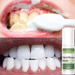 Teeth Whitening Foam Toothpaste Natural Mouth Wash Water Dental Care Teeth Cleaning Mousse Fresh Breath Tooth Stains Remove Foam