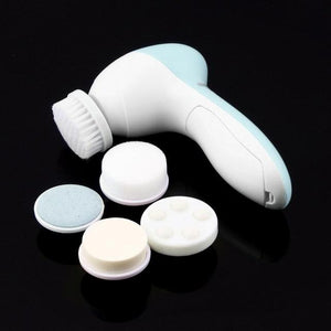 5 in 1 Electric Wash Face Machine Facial Pore Cleaner Body Cleansing Massage Mini Skin Beauty Massager Brush women clean brushes