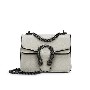 Snake Fashion Brand Women Bag Alligator PU Leather Messenger Bag Designer Chain Shoulder Crossbody Bag Women Handbag Bolso Mujer