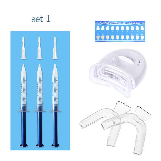 Top Quality Peroxide Teeth Whitening Kit Bleaching System Bright White Smile Teeth Whitening Gel Kit With LED Light Professional