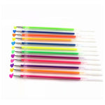 48 pcs/set 48 Colors Gel Pen Refill Multi Colored Painting Gel Ink Ballpoint Pens Refills Rod for Handle School Stationery