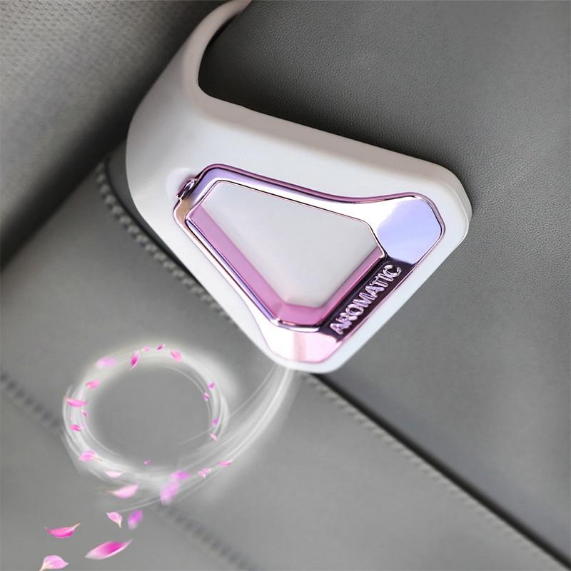 Car Air Freshener Gift Decoration Nature Perfume Smell Flavoring For Sun Visor Backseat Aromatherapy Auto Interior Accessories