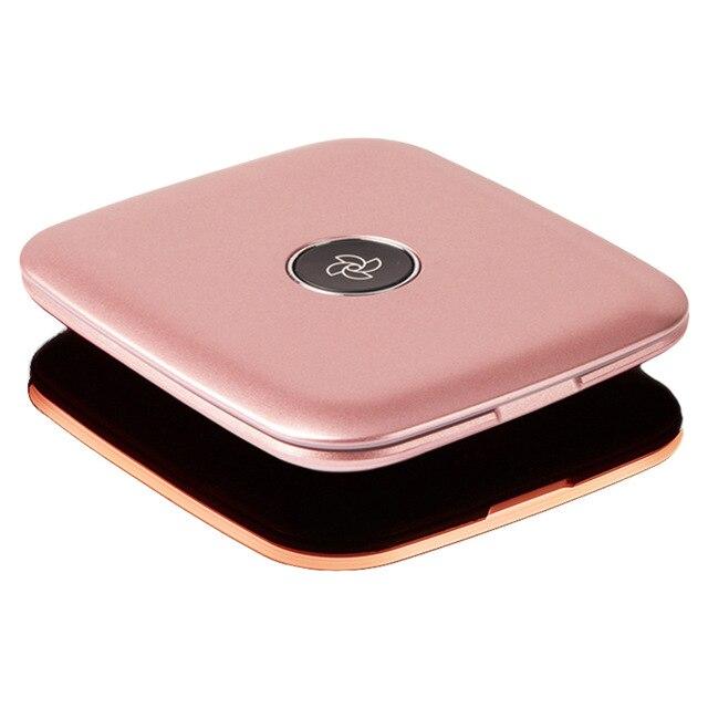 Anti-fingerprint Treatment Flip Cover Dimmable Makeup Mirror 2000mAh Power Bank Portable Phone Charger Unique Makeup Mirror