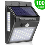 100 LED Solar Light Outdoor Solar Lamp PIR Motion Sensor Wall Light Waterproof Solar Powered Sunlight for Garden Decoration