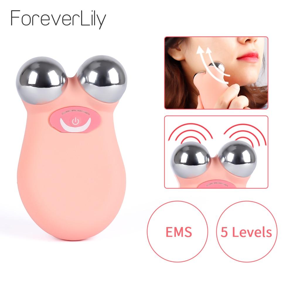 Mini microcurrent face lift machine Skin Tightening Rejuvenation Spa USB Charging facial wrinkle remover device Beauty Massager
