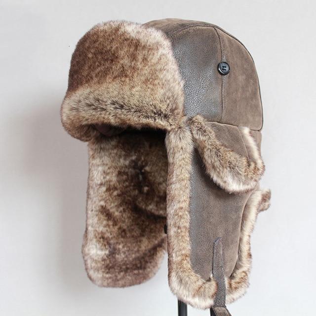 Trapper Hat Mens Fur Cap