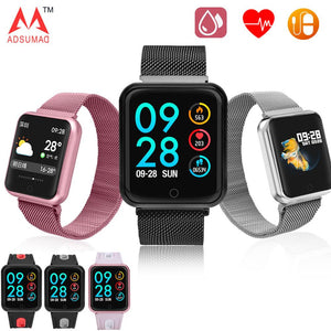 Smart watch P68 band IP68 waterproof smartwatch Dynamic heart rate blood pressure monitor for iPhone Android Sport Health watch