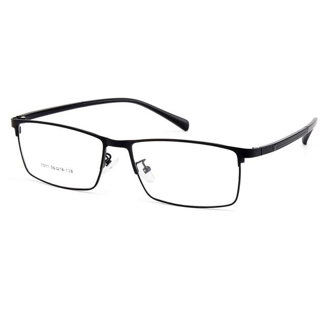 Gmei Optical Men Titanium Alloy Eyeglasses Frames for Men Eyewear Flexible Temples Legs IP Electroplating Alloy Spectacles Y7011