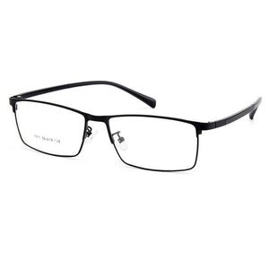 Gmei Optical Men Titanium Alloy Eyeglasses Frames for Men Eyewear Flexible Temples Legs IP Electroplating Alloy Spectacles Y7011