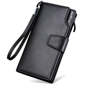 2019 Fashion Top Quality leather long wallet men Purse male clutch zipper around wallets men women money bag pocket mltifunction