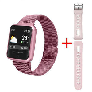 Smart watch P68 band IP68 waterproof smartwatch Dynamic heart rate blood pressure monitor for iPhone Android Sport Health watch