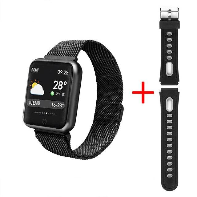 Smart watch P68 band IP68 waterproof smartwatch Dynamic heart rate blood pressure monitor for iPhone Android Sport Health watch